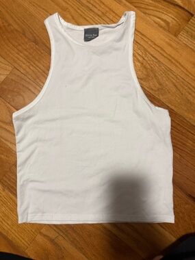 Olivia Rae Clean White Racerback Cropped Tank